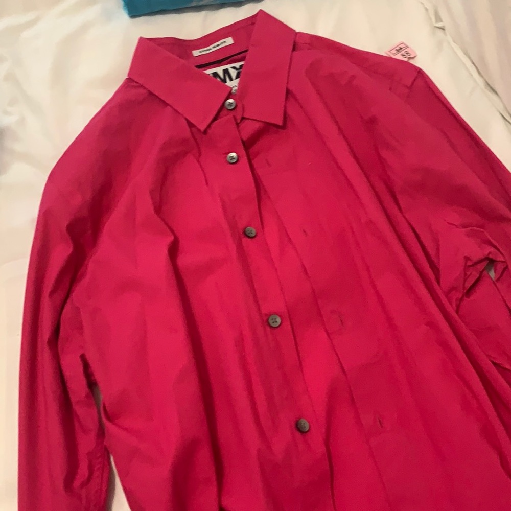 Express extra slim fit dress shirt pink
